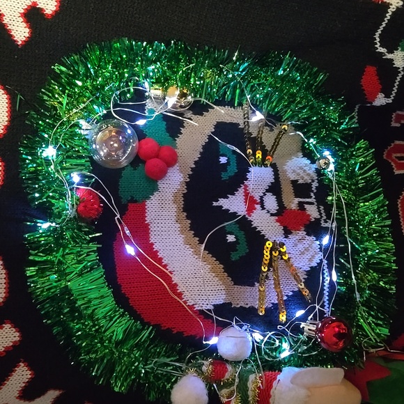 Ugly Christmas Sweater EUC Womens Lightup Sweater Sz XXL No Boundaries - Picture 3 of 7